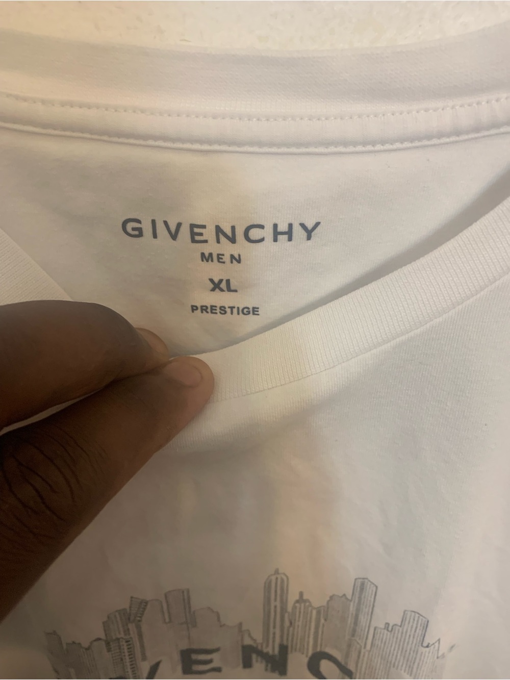 Givenchy Men White Graphic Crewneck T-Shirt